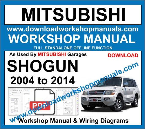 Mitsubishi Shogun Service repair workshop manual